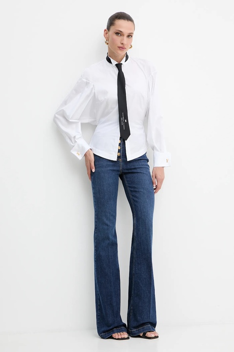 Elisabetta Franchi jeansy damskie high waist PJ03D56E2 - zdjęcie produktu nr 1