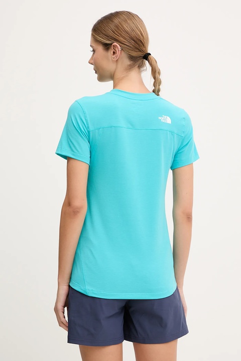 The North Face t-shirt sportowy Lightning Alpine kolor turkusowy NF0A8BT56IB1 - zdjęcie produktu nr 2