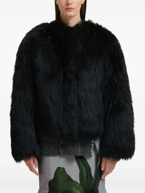 Marni shearling fluffy jacket - Black - zdjęcie produktu nr 1