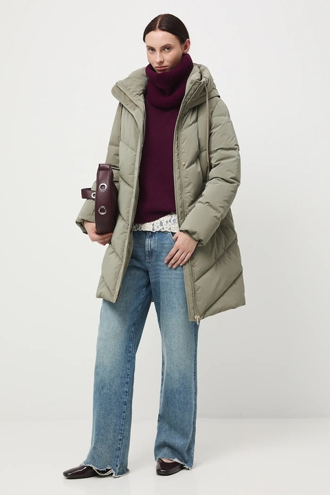 Medicine płaszcz damski kolor zielony - zdjęcie produktu nr 1