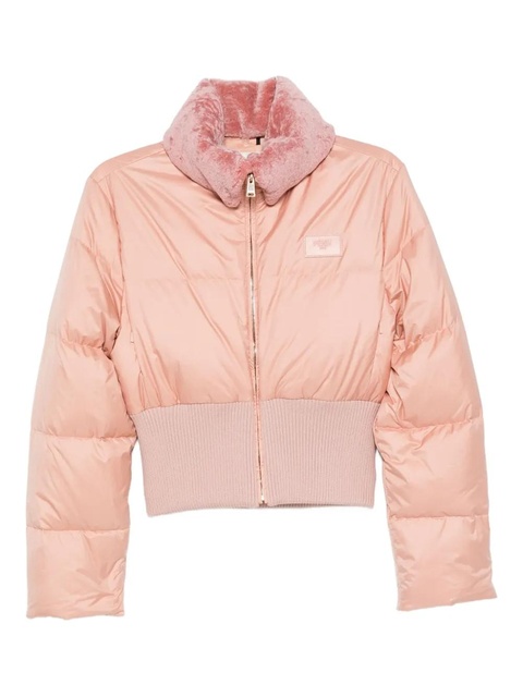FENDI shearling-collar padded jacket - Pink - zdjęcie produktu nr 1