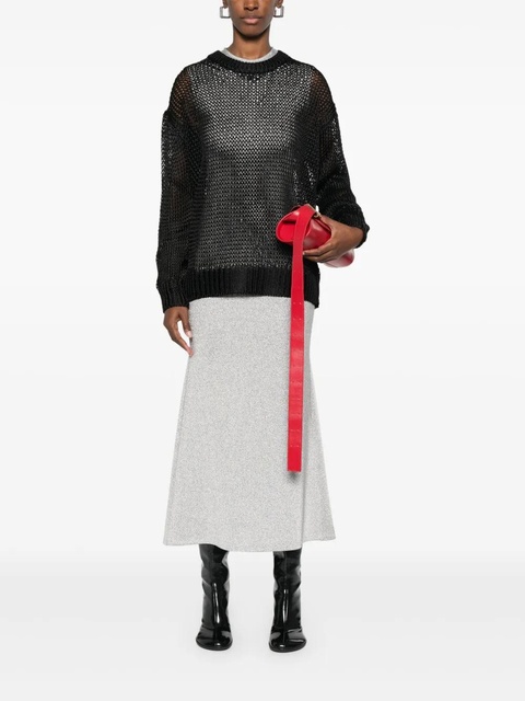 Jil Sander open-knit sweater - Black - zdjęcie produktu nr 2