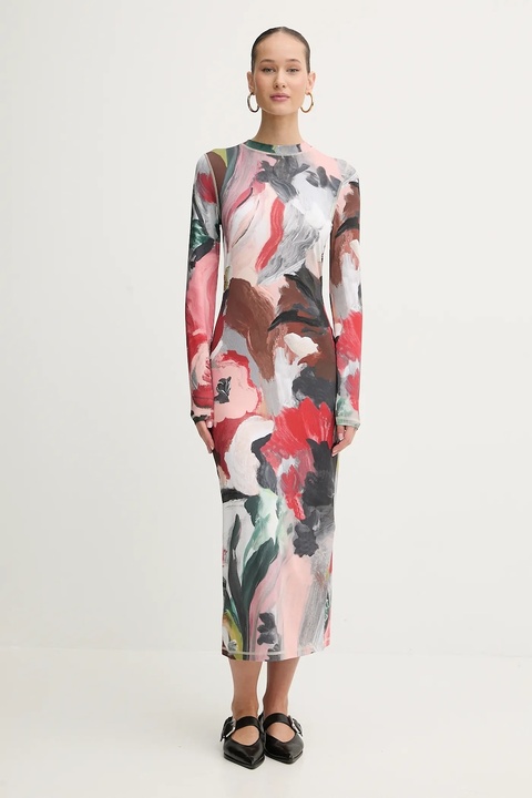 Stine Goya sukienka kolor multicolor midi dopasowana SG-PS26-D074-2244 - zdjęcie produktu nr 1