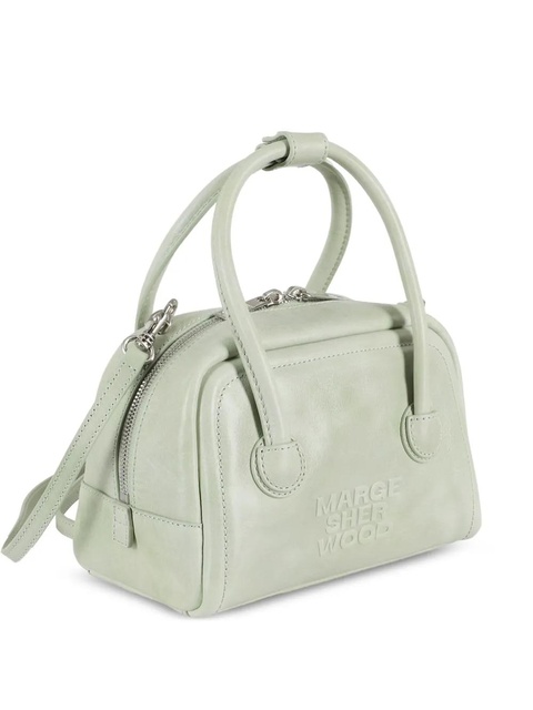 Marge Sherwood top-handle logo-plaque clutch bag - Green - zdjęcie produktu nr 1