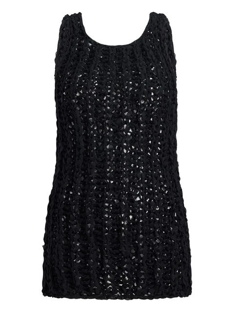 KHAITE openwork Evita top - Black - zdjęcie produktu nr 1