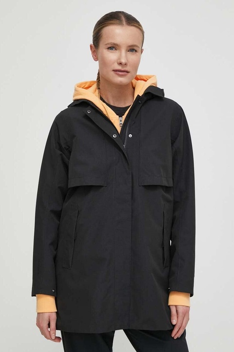 Helly Hansen kurtka przeciwdeszczowa damska kolor czarny przejściowa 54090 - zdjęcie produktu nr 1