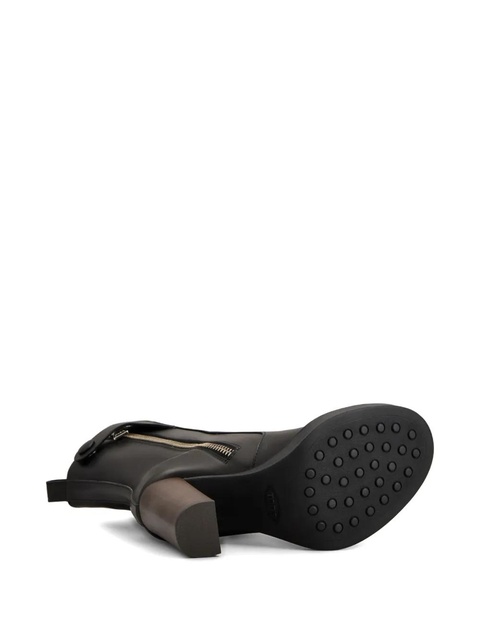 Tod's leather zip-fastening block-heel boots - Black - zdjęcie produktu nr 2