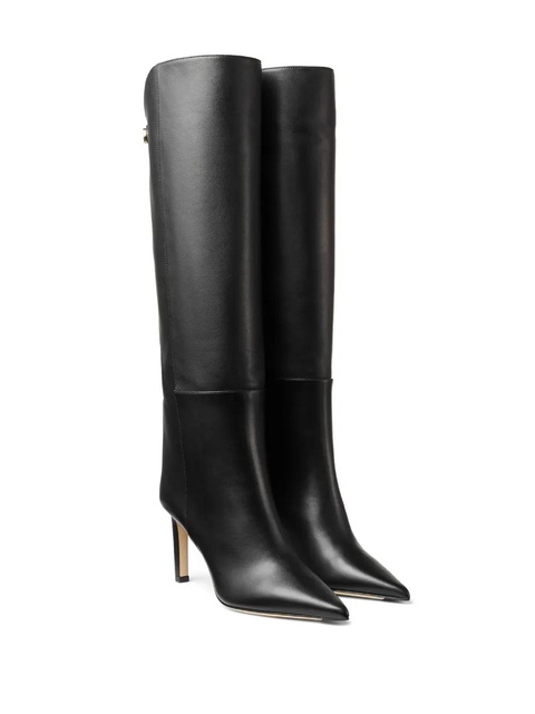 Jimmy Choo Alizze 85mm leather boots - Black - zdjęcie produktu nr 1