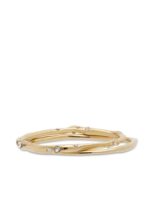 DRIES VAN NOTEN crystal-embellished bracelet (set of two) - Gold - zdjęcie produktu nr 1