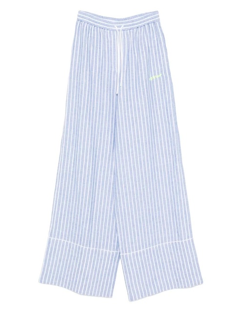 Off-White striped palazzo trousers - Blue - zdjęcie produktu nr 1