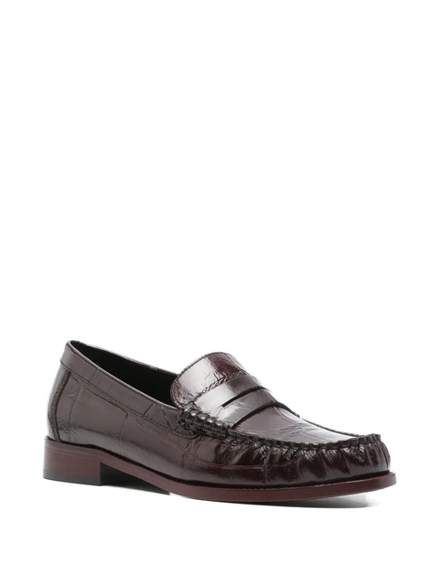 Paris Texas penny leather loafers - Red - zdjęcie produktu nr 1