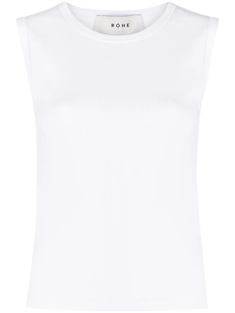 Róhe organic cotton-blend tank top - White - zdjęcie produktu nr 1