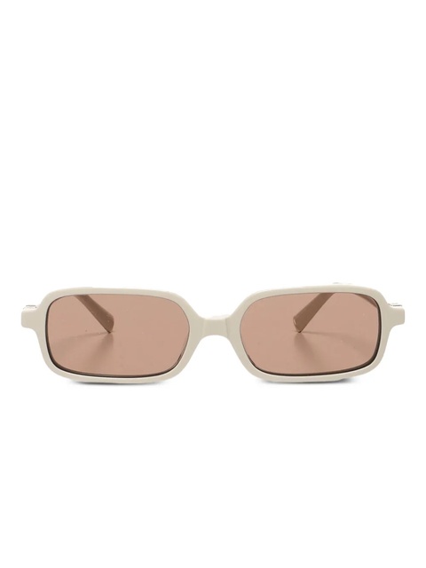Miu Miu logo-detail rectangle sunglasses - Neutrals - zdjęcie produktu nr 1