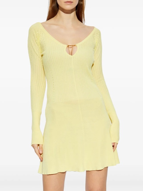 Jacquemus La Robe ribbed minidress - Yellow - zdjęcie produktu nr 2