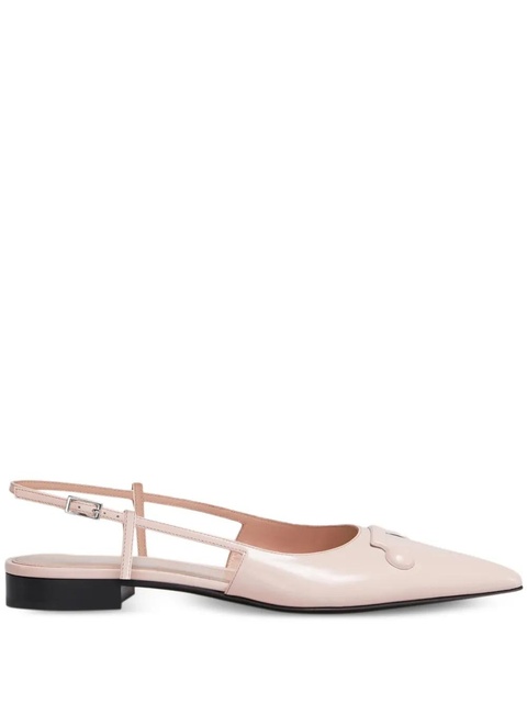 Marni slingback pointed-toe flats - Pink - zdjęcie produktu nr 1