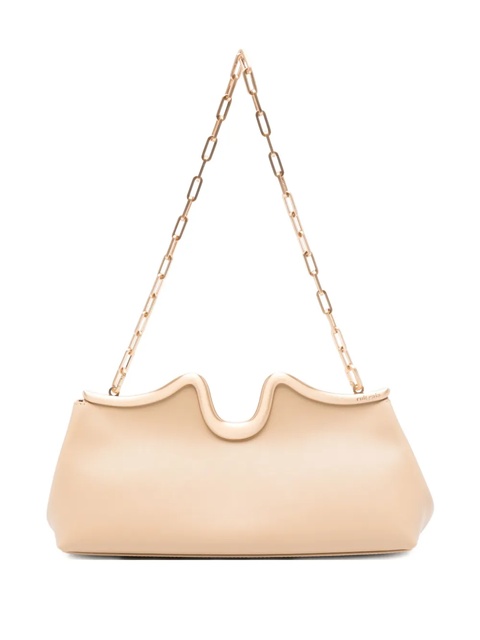 Cult Gaia Valma curved-frame chain clutch - Neutrals - zdjęcie produktu nr 1