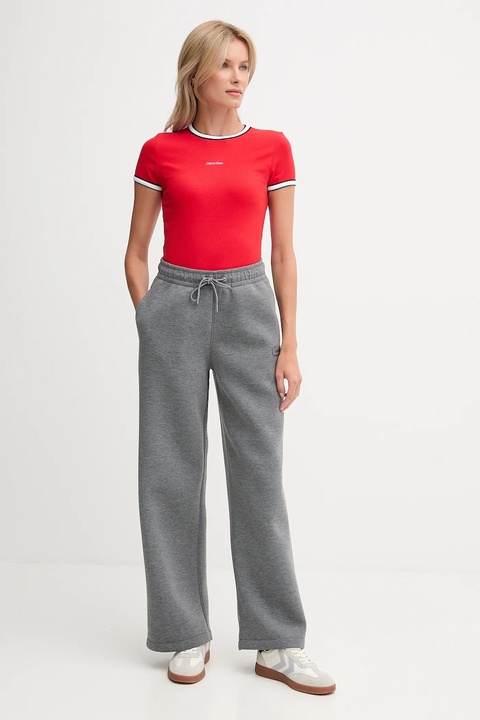 Calvin Klein Jeans t-shirt damski kolor czerwony LV047D201G - zdjęcie produktu nr 2