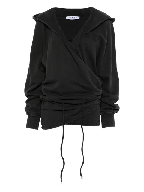 The Attico hooded-neck mini dress - Black - zdjęcie produktu nr 1