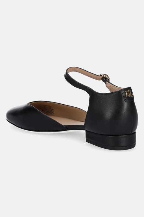 Lauren Ralph Lauren czółenka skórzane Emellie Mj kolor czarny na słupku 802961793001 - zdjęcie produktu nr 2