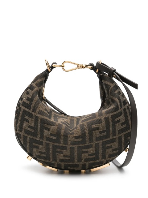 FENDI mini Fendigraphy shoulder bag - Brown - zdjęcie produktu nr 1