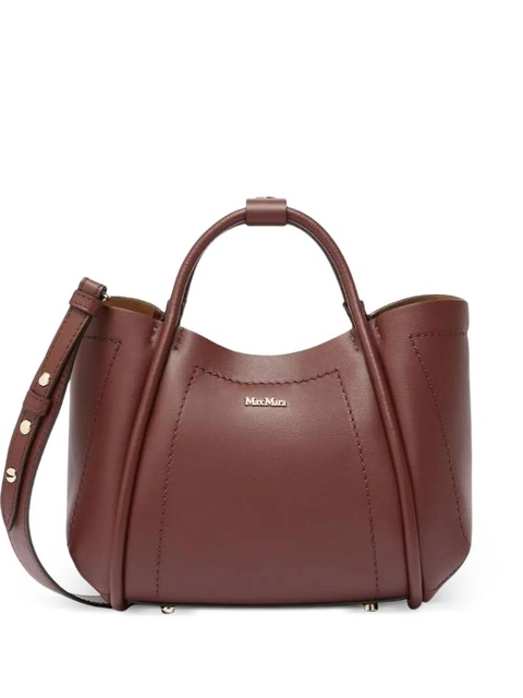 Max Mara curved-top leather handbag - Red - zdjęcie produktu nr 1