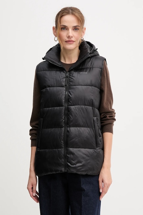 Pepe Jeans bezrękawnik kolor czarny zimowy PL4024359 - zdjęcie produktu nr 1