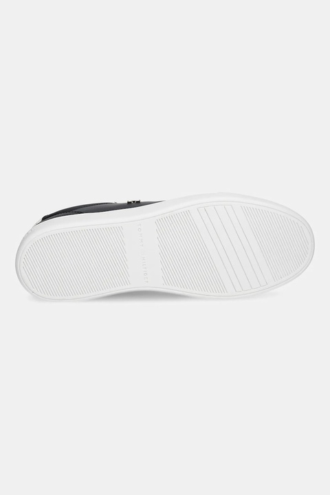 Tommy Hilfiger sneakersy skórzane ESSENTIAL ELEVATED COURT SNEAKER damskie kolor czarny FW0FW08680 - zdjęcie produktu nr 2