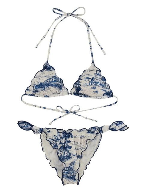 MC2 Saint Barth geometric-print bikini - Neutrals - zdjęcie produktu nr 1