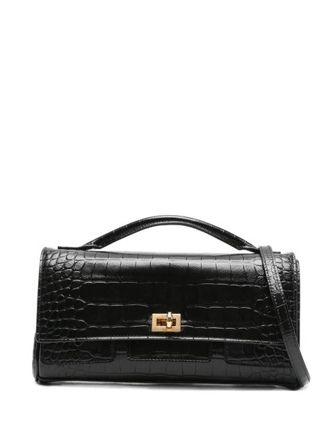 Balenciaga embossed croc crossbody bag - Black - zdjęcie produktu nr 1