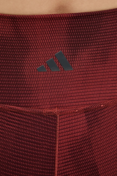 adidas Performance legginsy do jogi All Me kolor bordowy wzorzyste JJ3874 - zdjęcie produktu nr 2