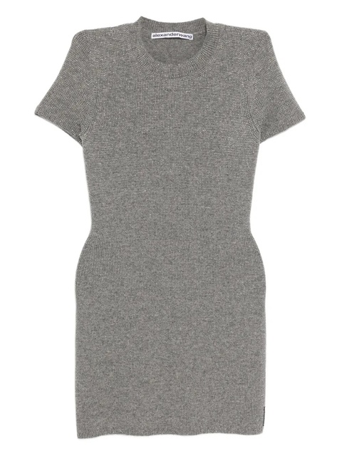 Alexander Wang hotfix short-sleeved dress - Grey - zdjęcie produktu nr 1