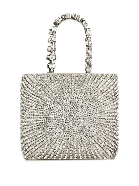 Aquazzura Luxury Square tote bag - Silver - zdjęcie produktu nr 2