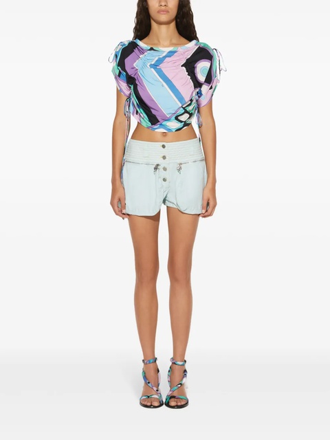 PUCCI toile cargo shorts - Blue - zdjęcie produktu nr 1