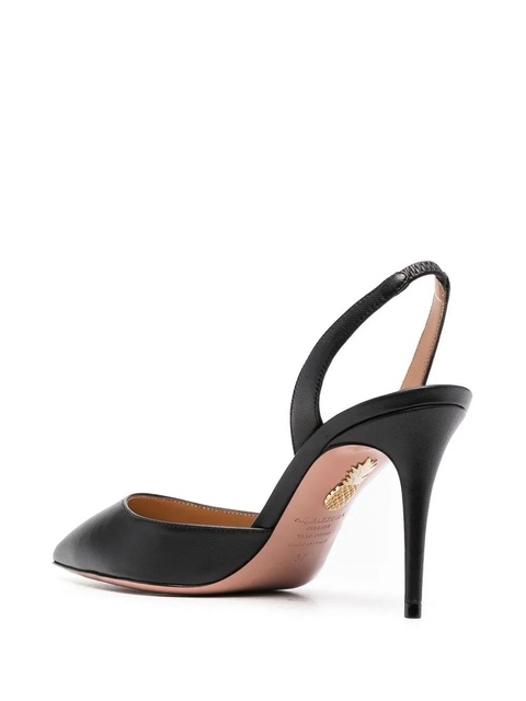 Aquazzura 90mm pointed-toe slingback pumps - Black - zdjęcie produktu nr 2