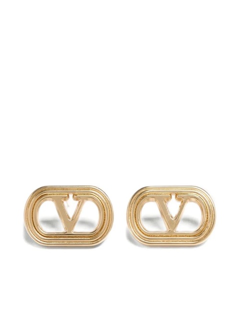 Valentino Garavani Ovalette polish-finish earrings - Gold - zdjęcie produktu nr 1