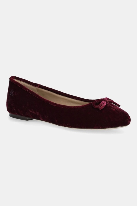 Lauren Ralph Lauren baleriny Jayna IIi kolor czerwony 802977875004 - zdjęcie produktu nr 1