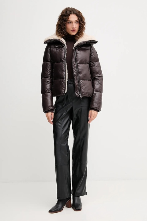 Marc Aurel spodnie damskie kolor czarny proste high waist 1909-2000-93332 - zdjęcie produktu nr 2