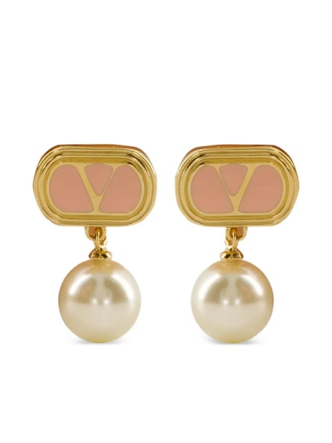 Valentino Garavani VLogo Signature pearl earrings - Gold - zdjęcie produktu nr 1
