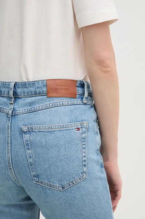 Tommy Hilfiger jeansy bawełniane high waist WW0WW44345 - zdjęcie produktu nr 2