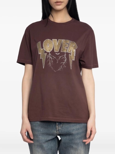 Zadig&Voltaire embellished T-shirt - Red - zdjęcie produktu nr 2