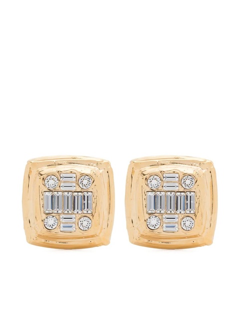 Amina Muaddi Jeanne earrings - White - zdjęcie produktu nr 1