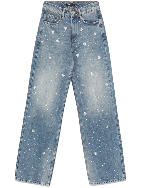 Maje wide-leg embroidered jeans - Blue - zdjęcie produktu nr 1