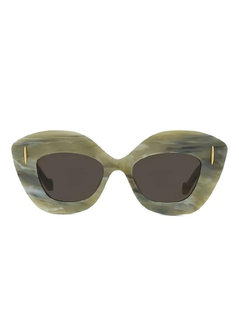 LOEWE cat-eye marble-pattern sunglasses - Green - zdjęcie produktu nr 1