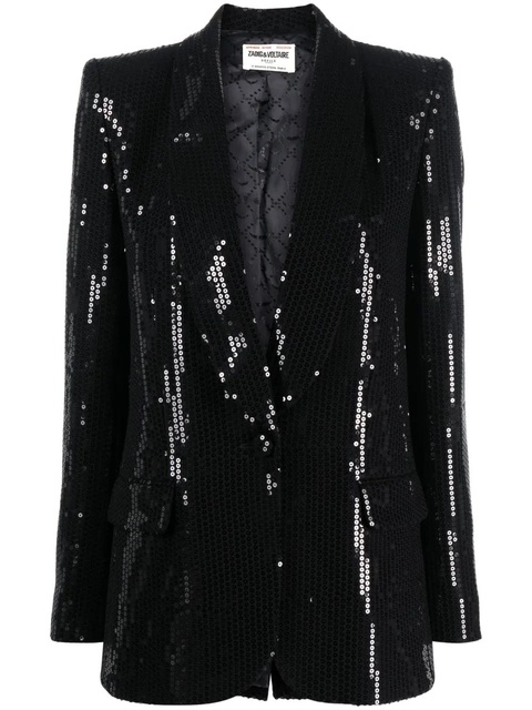 Zadig&Voltaire Vive sequinned blazer - Black - zdjęcie produktu nr 1