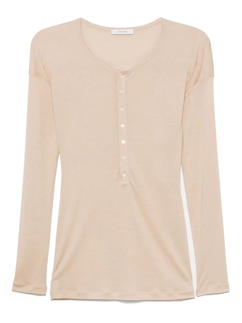LEMAIRE silk T-shirt - Neutrals - zdjęcie produktu nr 1