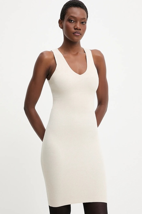 Answear.LAB sukienka i sweter damski kolor beżowy - zdjęcie produktu nr 2