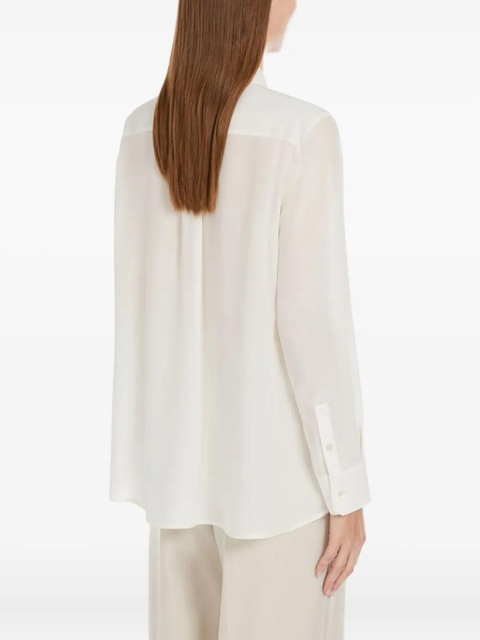 Weekend Max Mara classic-collar silk shirt - White - zdjęcie produktu nr 2