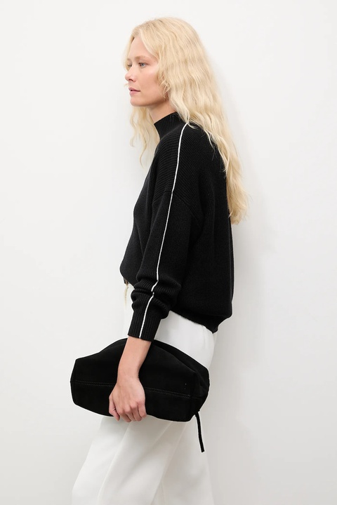 Answear.LAB sweter z kaszmirem damskie kolor czarny z półgolfem - zdjęcie produktu nr 1