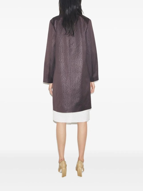 Tory Burch textured car coat - Purple - zdjęcie produktu nr 2