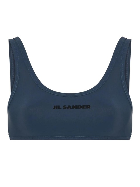 Jil Sander logo-print bikini top - Blue - zdjęcie produktu nr 1